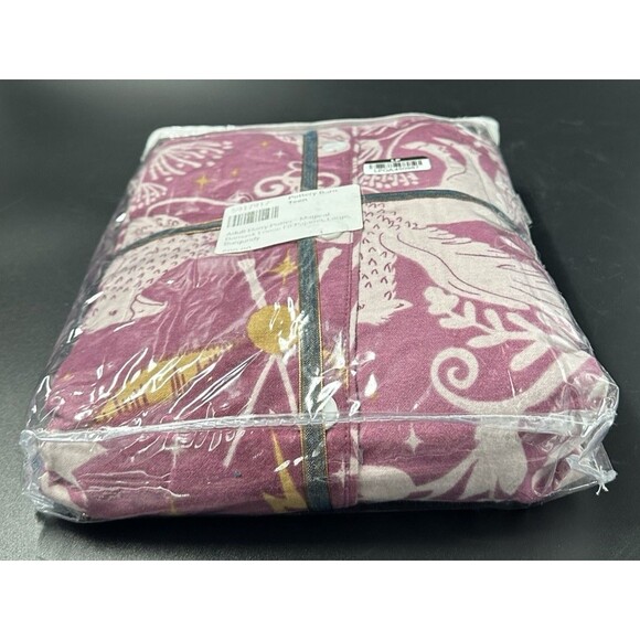 Pottery Barn Teen Harry Potter Magical Damask 2 Pc Organic Flannel Pajamas Sz LG - Picture 5 of 6